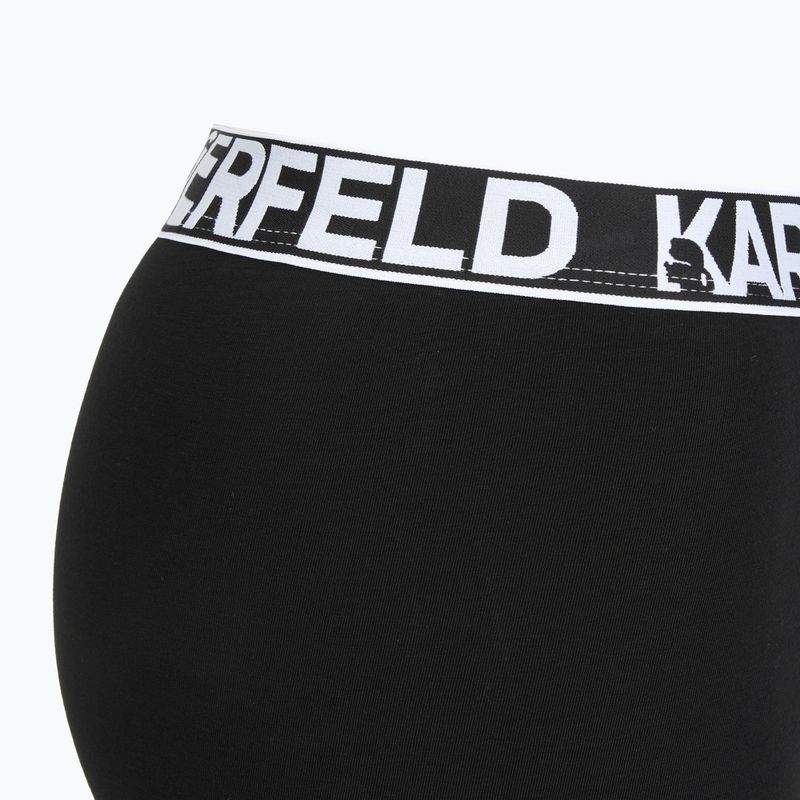 Boxer uomo KARL LAGERFELD Bold Elastic Trunk 3 paia black 4