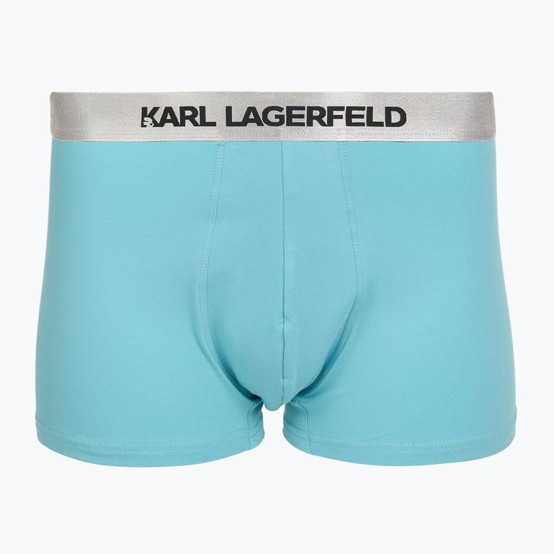 Boxer uomo KARL LAGERFELD Elastic Trunk 3 paia dark sea/black/blue 2