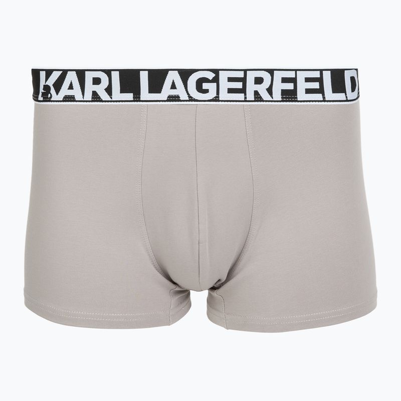 Boxer uomo KARL LAGERFELD Bold Elastic Trunk 3 paia windsor/black/ash 2