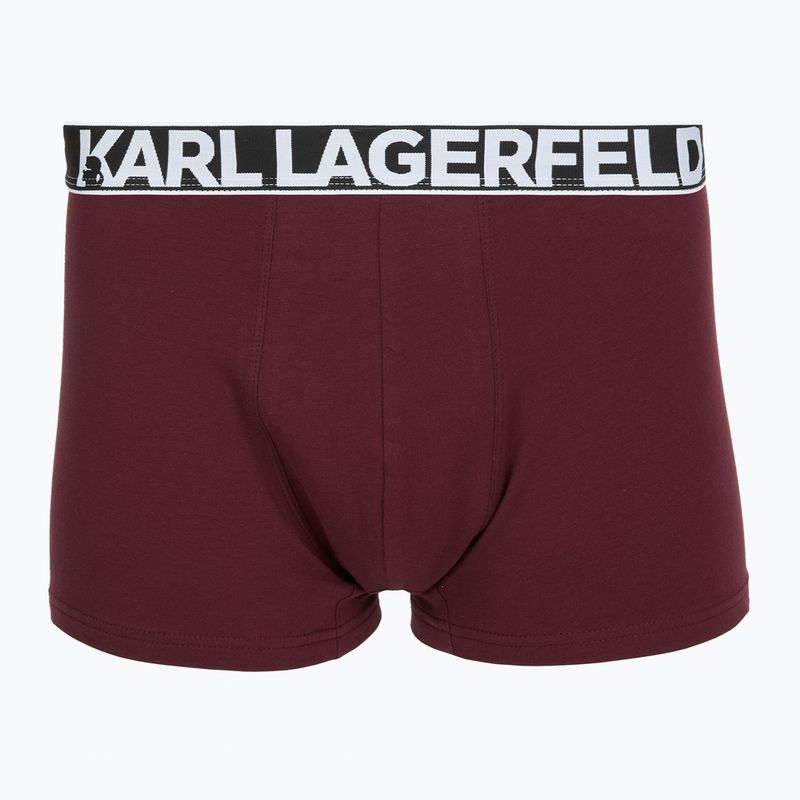Boxer uomo KARL LAGERFELD Bold Elastic Trunk 3 paia windsor/black/ash 3