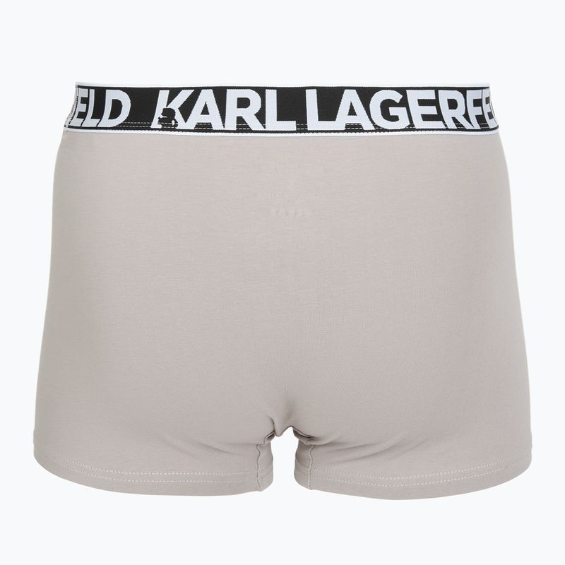 Boxer uomo KARL LAGERFELD Bold Elastic Trunk 3 paia windsor/black/ash 5
