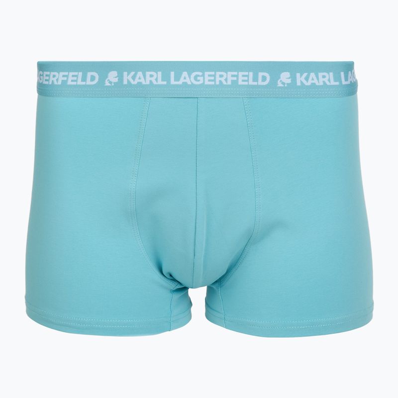 Boxer uomo KARL LAGERFELD Logo Trunk Multiband 3 paia dark sea/indigo/blue 2