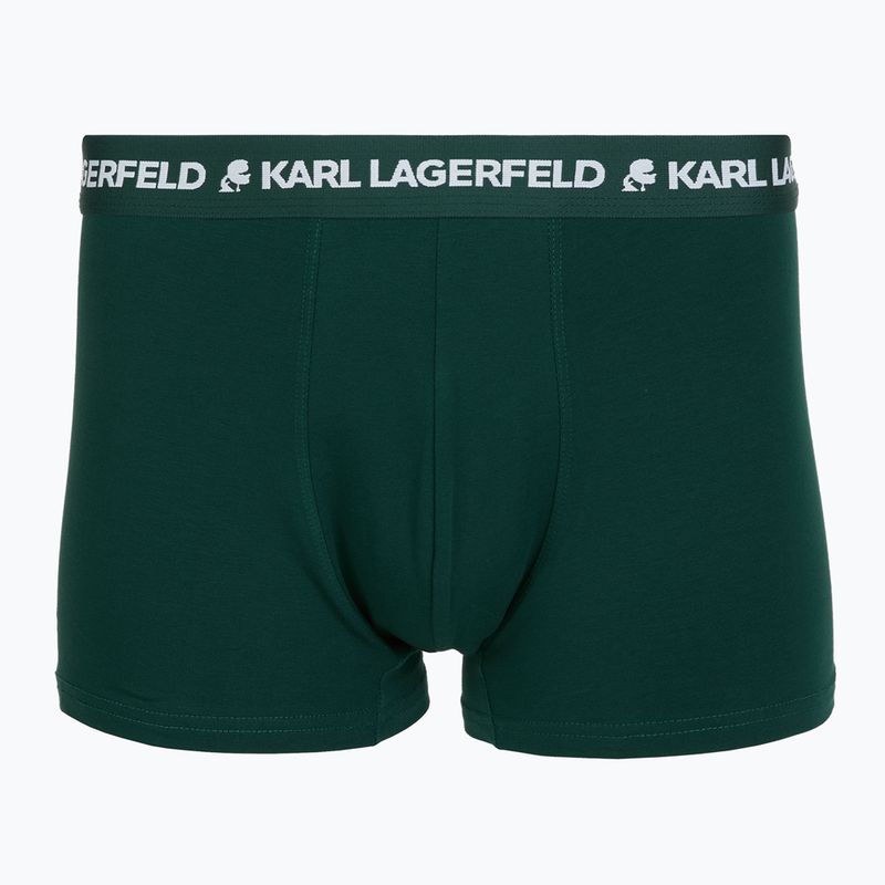 Boxer uomo KARL LAGERFELD Logo Trunk Multiband 3 paia dark sea/indigo/blue 4