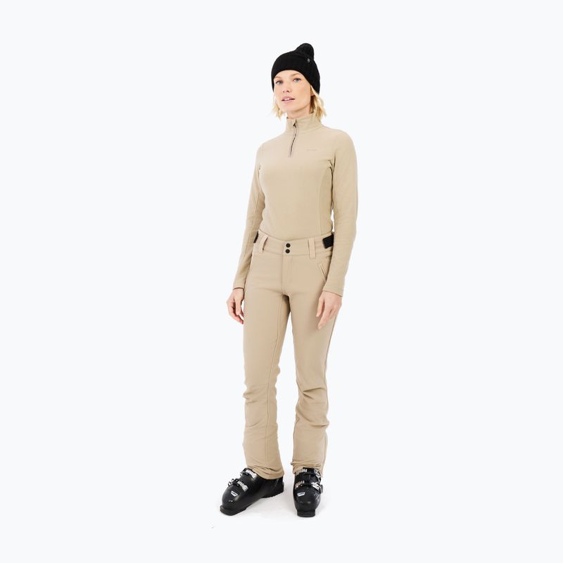 Felpa da donna Protest PRTRemutez 1/4 Zip Active bamboo beige 2