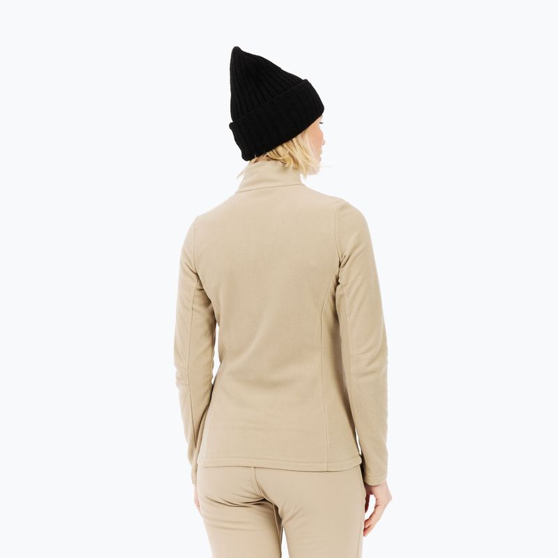 Felpa da donna Protest PRTRemutez 1/4 Zip Active bamboo beige 3