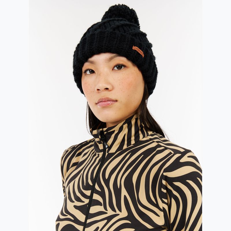 Felpa donna Protest PRTEsher 1/4 Zip Active bamboo beige 7