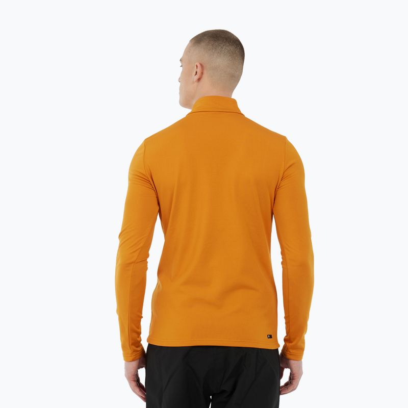 Felpa da uomo Protest Rewill 1/4 Zip Active caramel yellow 3