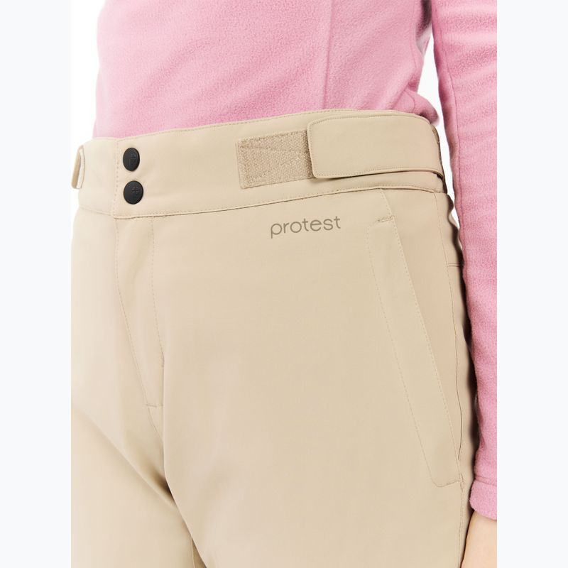 Pantaloni da sci donna Protest PRTVoleta bamboo beige 5