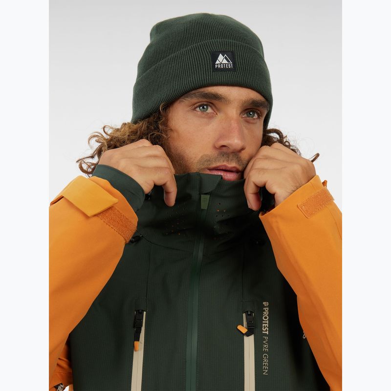 Giacca da snowboard uomo Protest PRTZoot caramel yellow 5