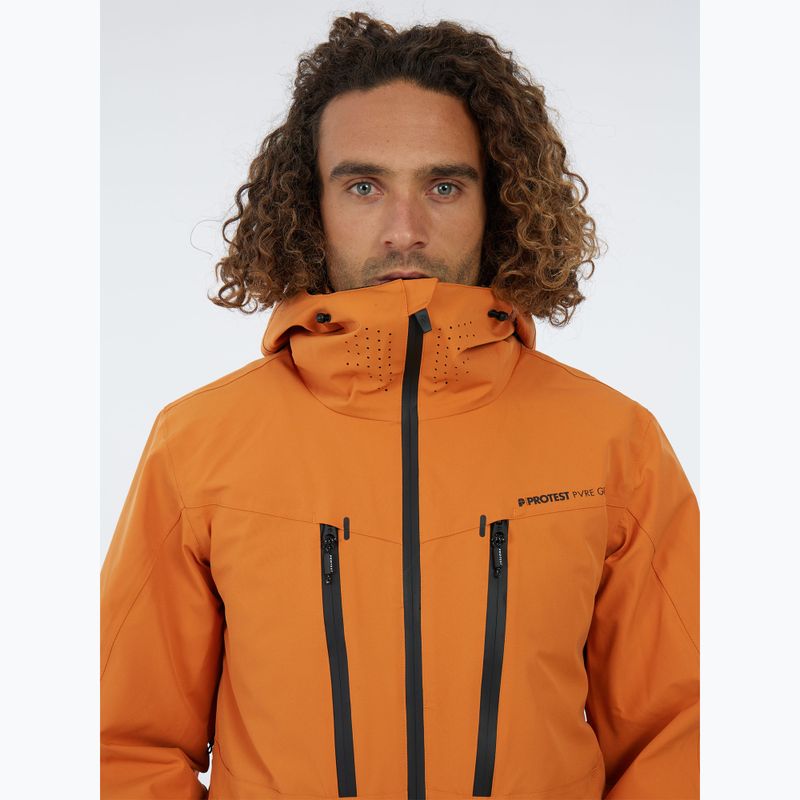 Giacca da snowboard uomo Protest PRTTimothy caramel yellow 5
