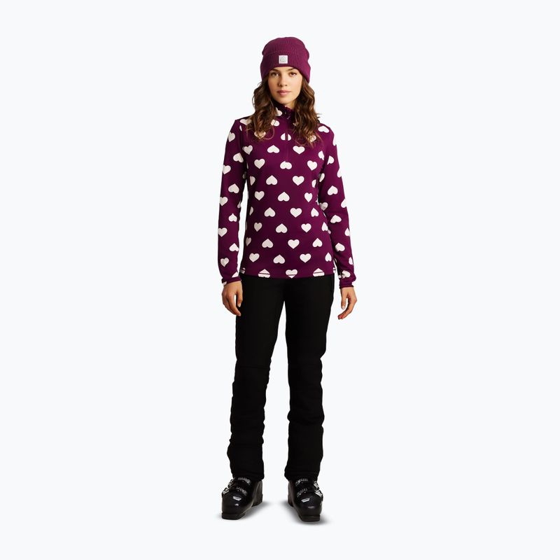 Pile donna Protest PRTSwana 1/4 Zip Active current purple 2