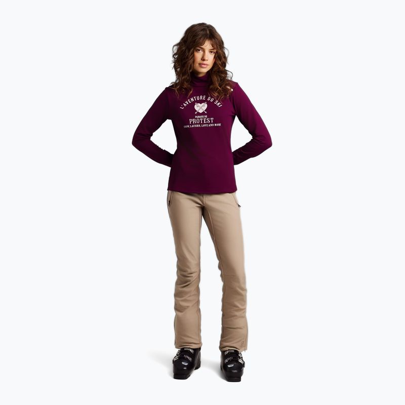Longsleeve da donna Protest PRTHolker Active current purple 2