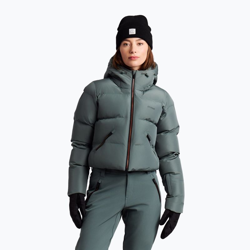 Tuta da sci da donna Protest PRTBuena Zipshift evergreen 4
