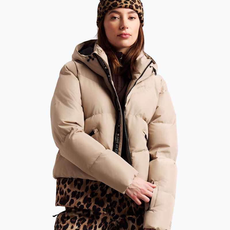 Giacca da snowboard da donna Protest PRTPreppydos Zipshift bamboobeige 5