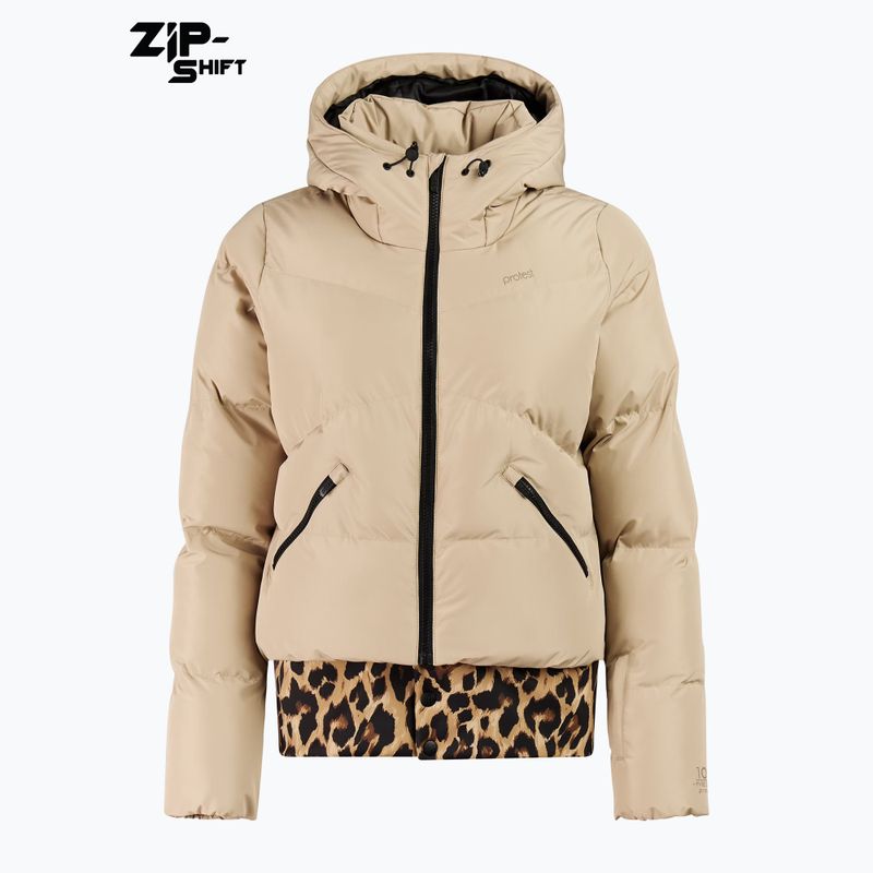 Giacca da snowboard da donna Protest PRTPreppydos Zipshift bamboobeige 7
