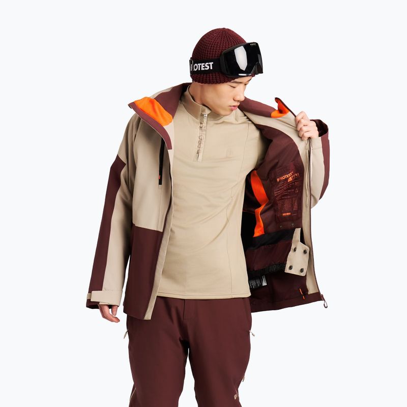 Giacca da snowboard uomo Protest PRTConnor pecanred 5