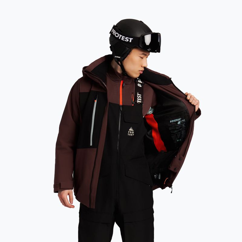 Giacca da snowboard uomo Protest PRTOffset pecanred 7