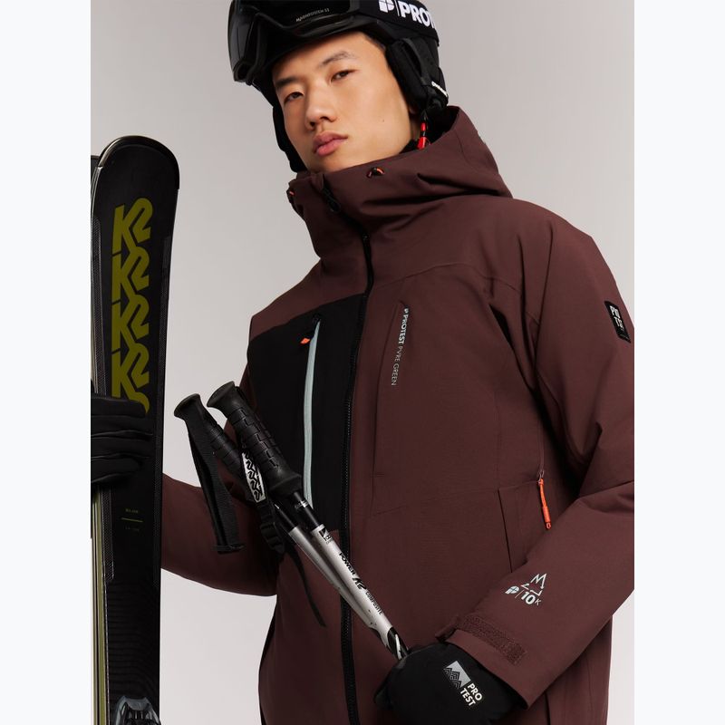 Giacca da snowboard uomo Protest PRTOffset pecanred 9
