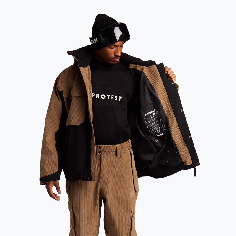 Giacca da snowboard uomo Protest PRTDalwood sandy brown 6