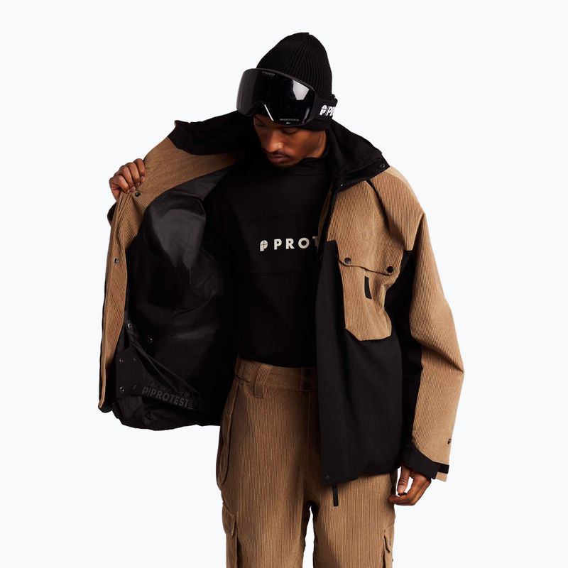 Giacca da snowboard uomo Protest PRTDalwood sandy brown 7