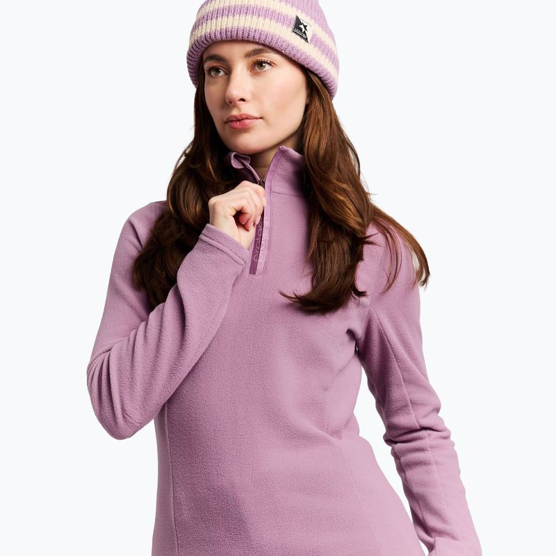 Pile donna Protest PRTRemutez 1/4 Zip Active valerianlilac 4