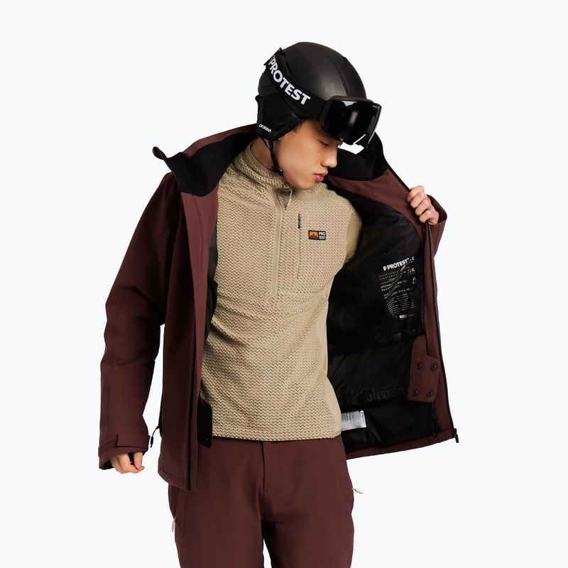 Giacca da snowboard uomo Protest Prttimothy pecanred 7