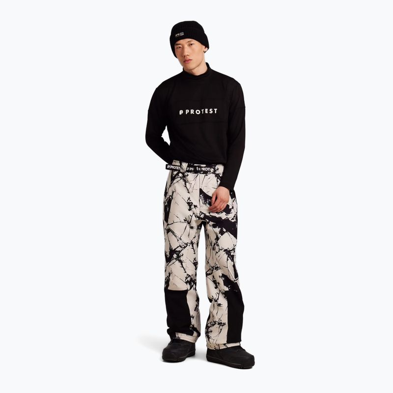 Pantaloni da snowboard da uomo Protest PRTLutony kitoffwhite 2