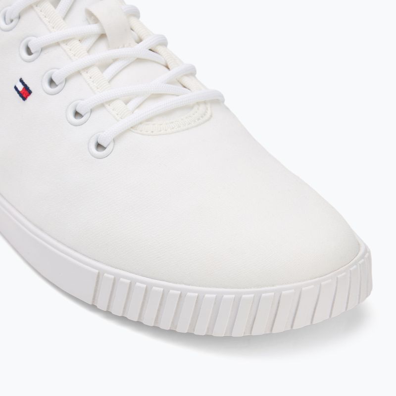 Scarpe da ginnastica Tommy Hilfiger donna Canvas Lace Up bianco 7