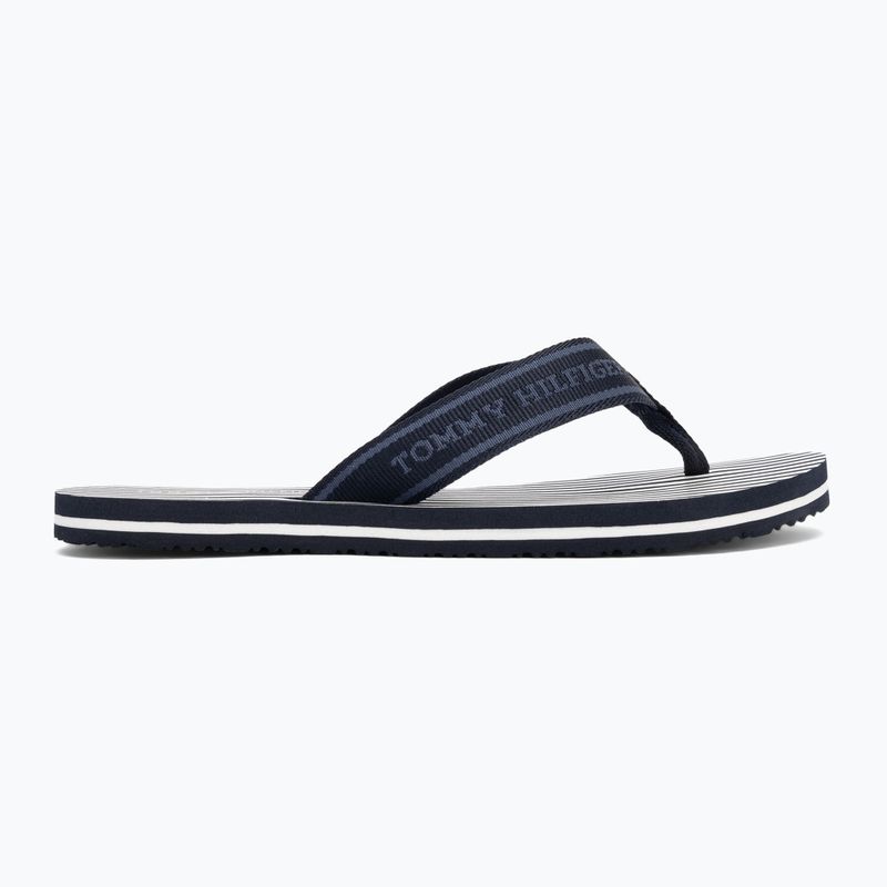 Tommy Hilfiger infradito donna Stripes Beach Sandal blu spaziale 2