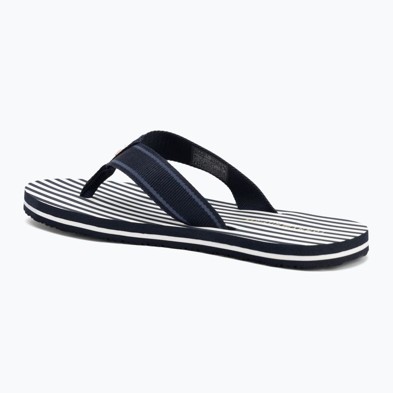 Tommy Hilfiger infradito donna Stripes Beach Sandal blu spaziale 3