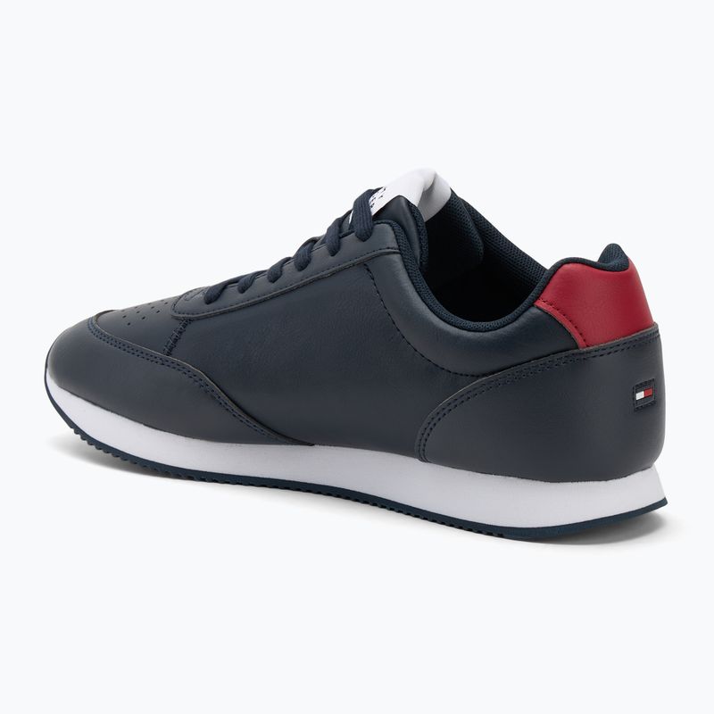 Tommy Hilfiger Lo Runner Pu Mix desert sky scarpe da uomo 3