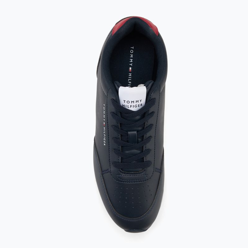 Tommy Hilfiger Lo Runner Pu Mix desert sky scarpe da uomo 5