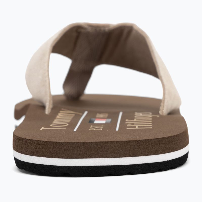 Tommy Hilfiger Uomo Chambray Beach Sandal beige infradito 6