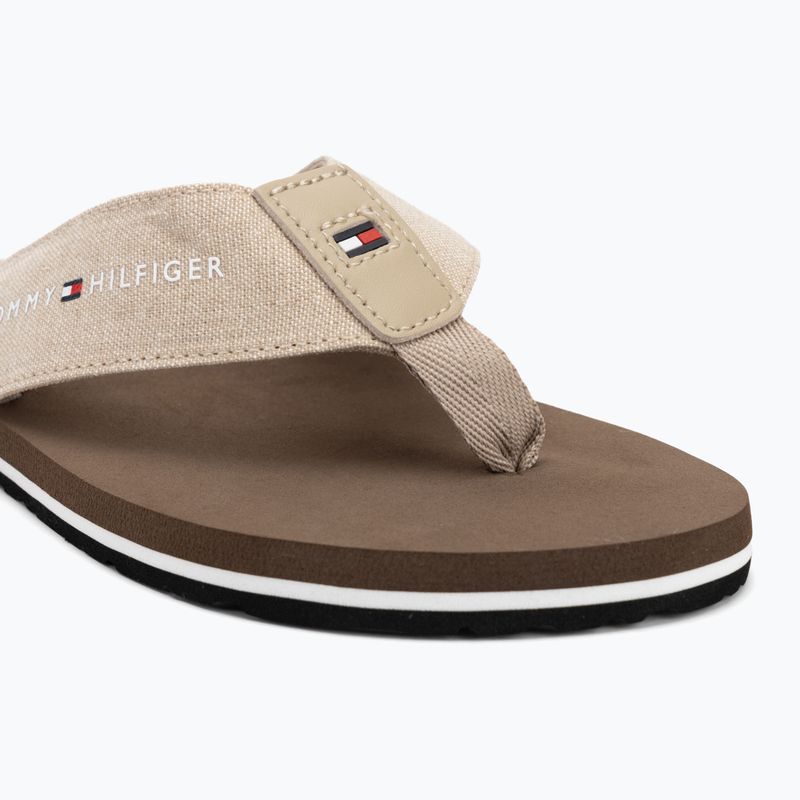 Tommy Hilfiger Uomo Chambray Beach Sandal beige infradito 7
