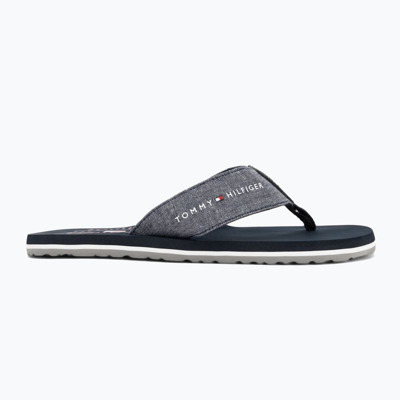 Tommy Hilfiger Uomo Chambray Beach Sandal desert sky infradito 2
