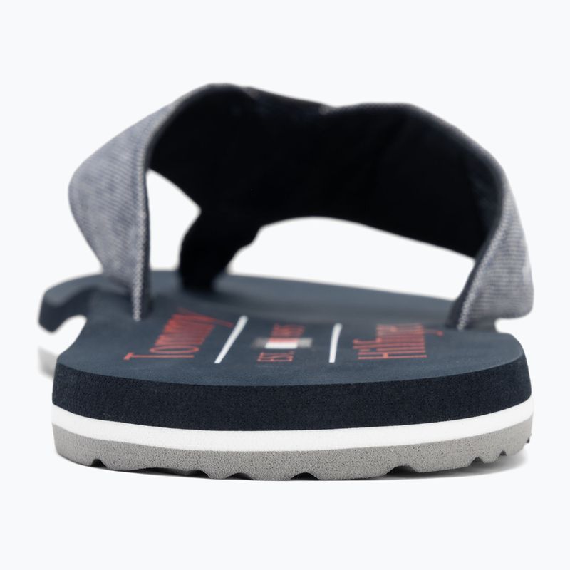 Tommy Hilfiger Uomo Chambray Beach Sandal desert sky infradito 6