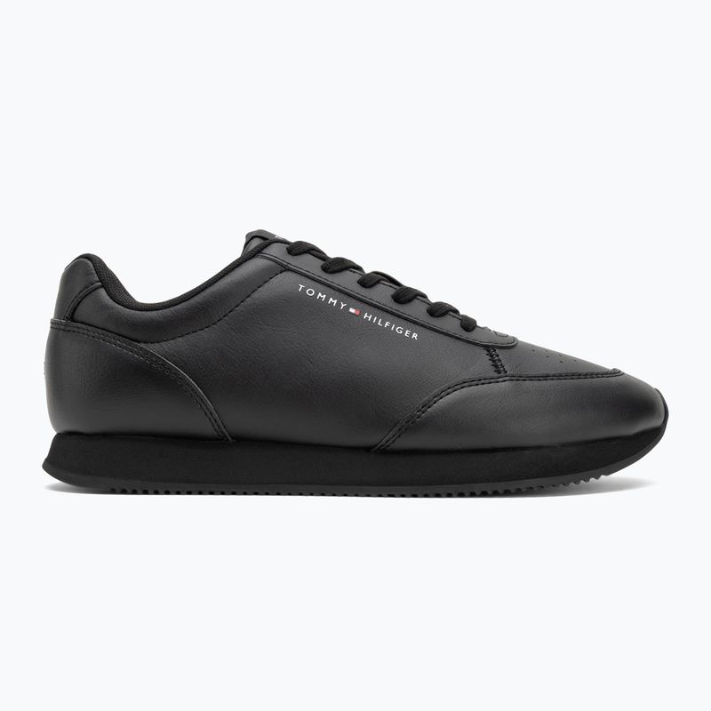 Scarpe da uomo Tommy Hilfiger Lo Runner Pu Mix nero 2