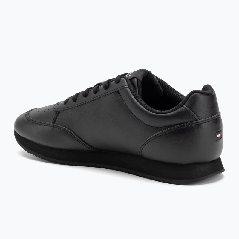 Scarpe da uomo Tommy Hilfiger Lo Runner Pu Mix nero 3