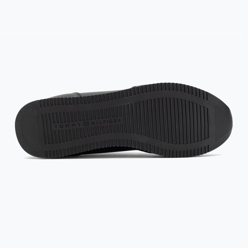 Scarpe da uomo Tommy Hilfiger Lo Runner Pu Mix nero 4