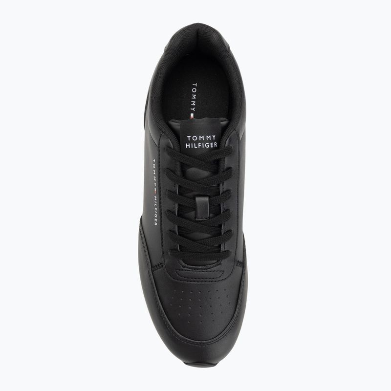 Scarpe da uomo Tommy Hilfiger Lo Runner Pu Mix nero 5