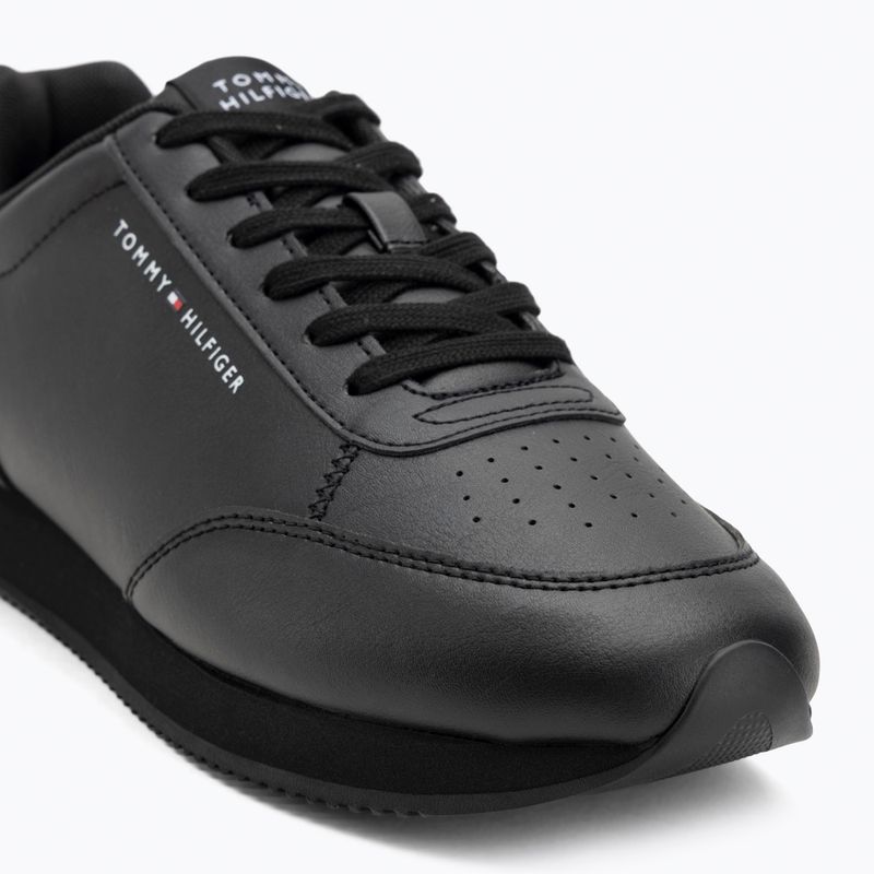 Scarpe da uomo Tommy Hilfiger Lo Runner Pu Mix nero 7