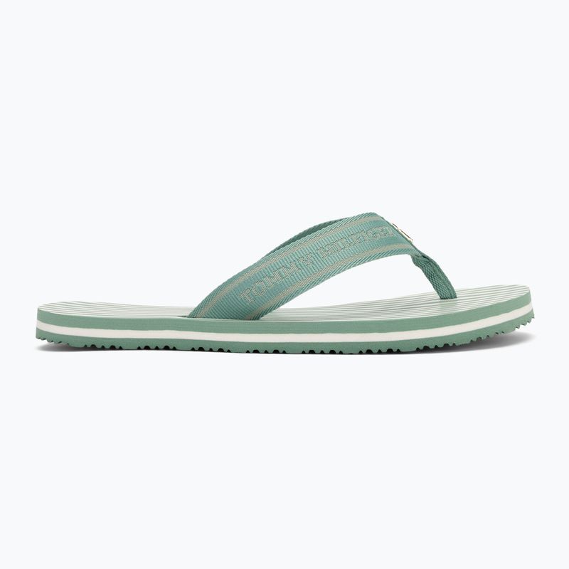 Tommy Hilfiger donna Stripes Beach Sandal infradito verde affascinante 2