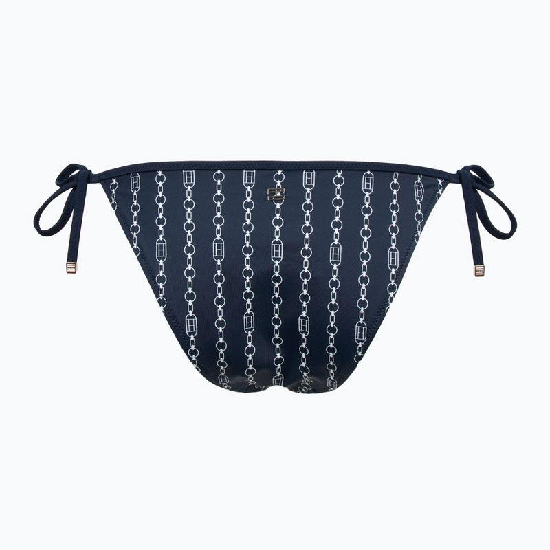 Tommy Hilfiger Costume da bagno con lacci sfacciati Fondo con stampa laterale a bandiera catena dark night navy 2