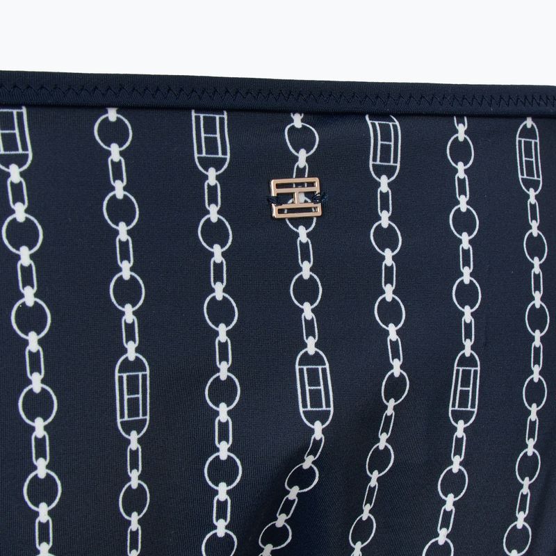 Tommy Hilfiger Costume da bagno con lacci sfacciati Fondo con stampa laterale a bandiera catena dark night navy 3