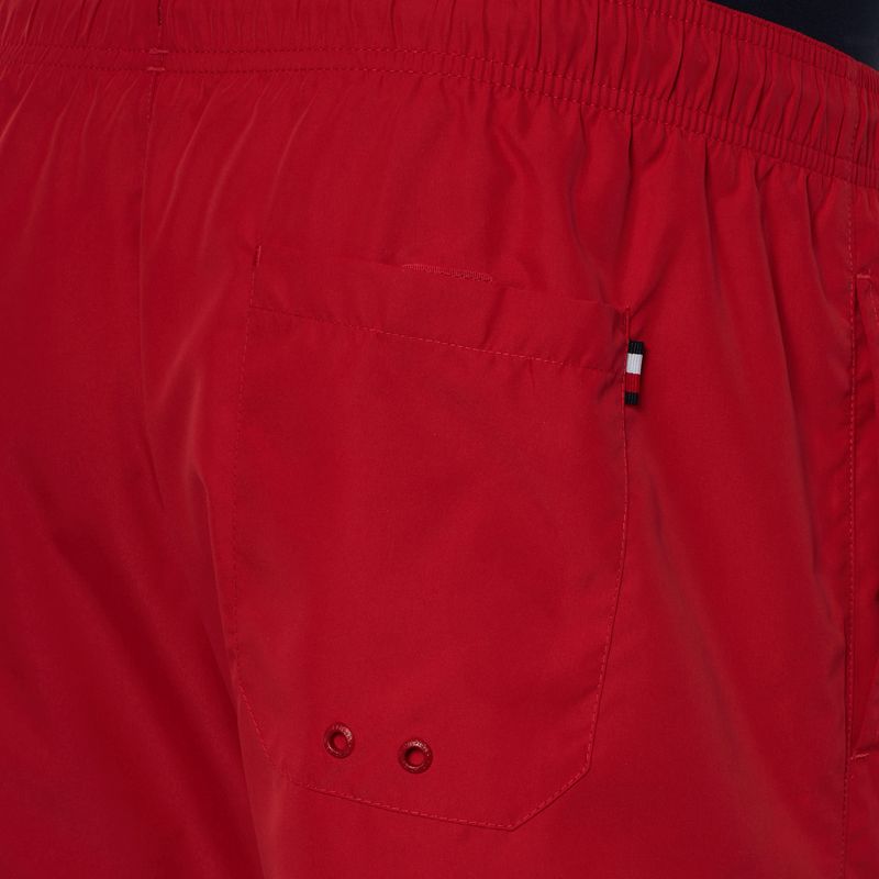 Tommy Hilfiger Uomo Pantaloncini da bagno con coulisse media Dw rosso medio 3
