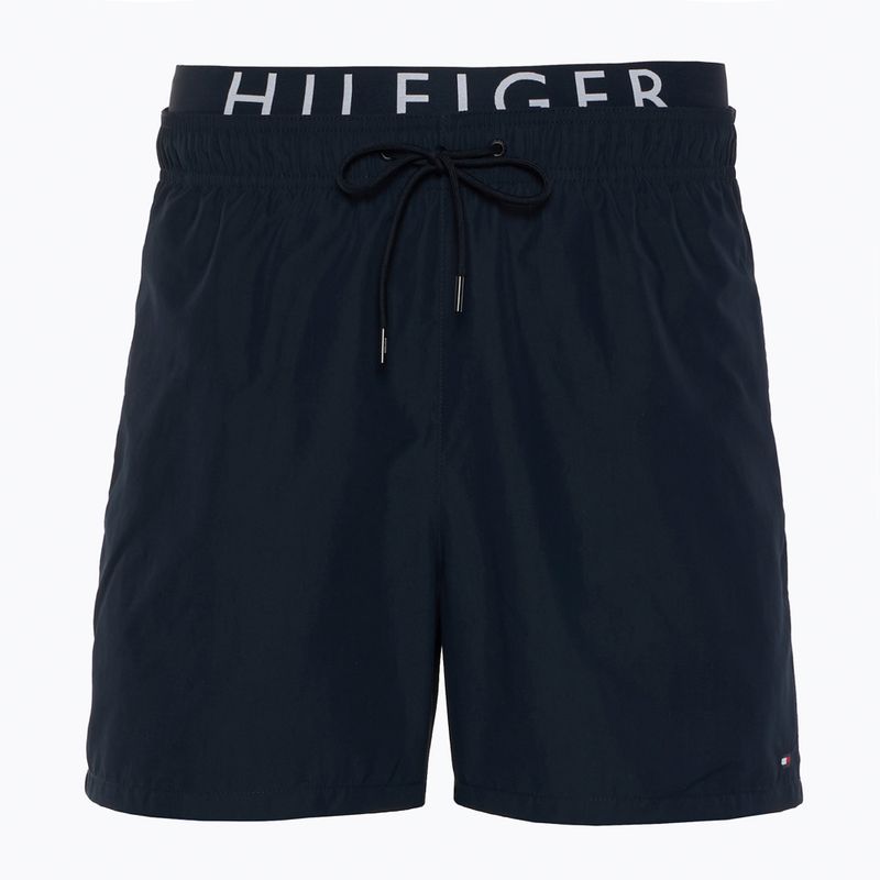 Tommy Hilfiger pantaloncini da bagno medi con coulisse Dw desert sky da uomo