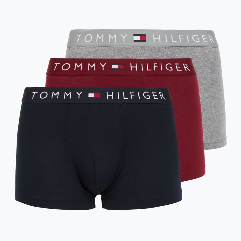 Tommy Hilfiger boxer uomo UM0UM03521 3 paia desert sky/grigio medio heather/rosso
