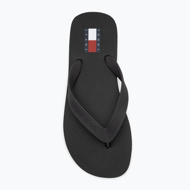 Sandalo da spiaggia Tommy Jeans uomo nero 5