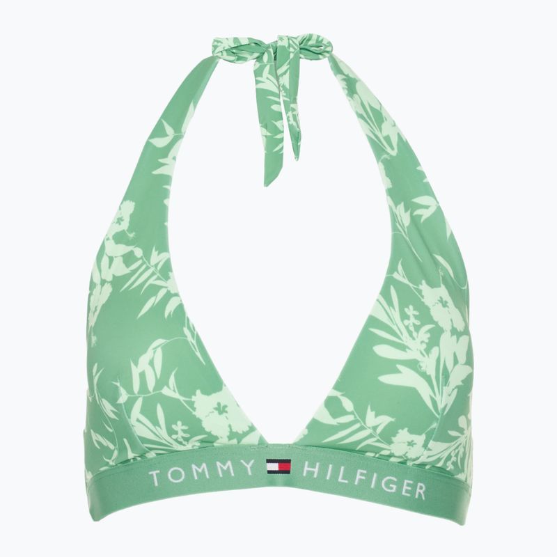 Tommy Hilfiger Halter Rp Print costume da bagno top floreale tropicale aop fort verde