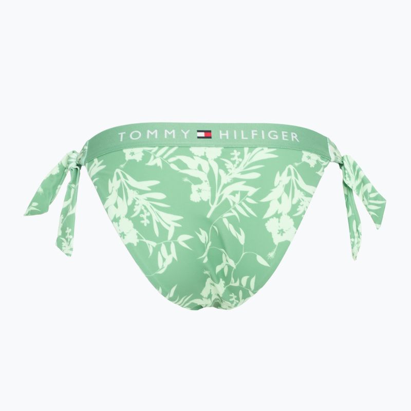 Tommy Hilfiger - Slip bikini con laccetti laterali Stampa floreale tropicale aop verde 2